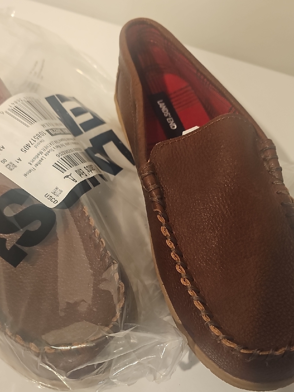 Brown Men’s Slip-On Moccasin Loafers -